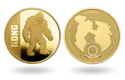 От имени Ниуэ выпущена золотая инвестиционная монета с Кинг-Конгом